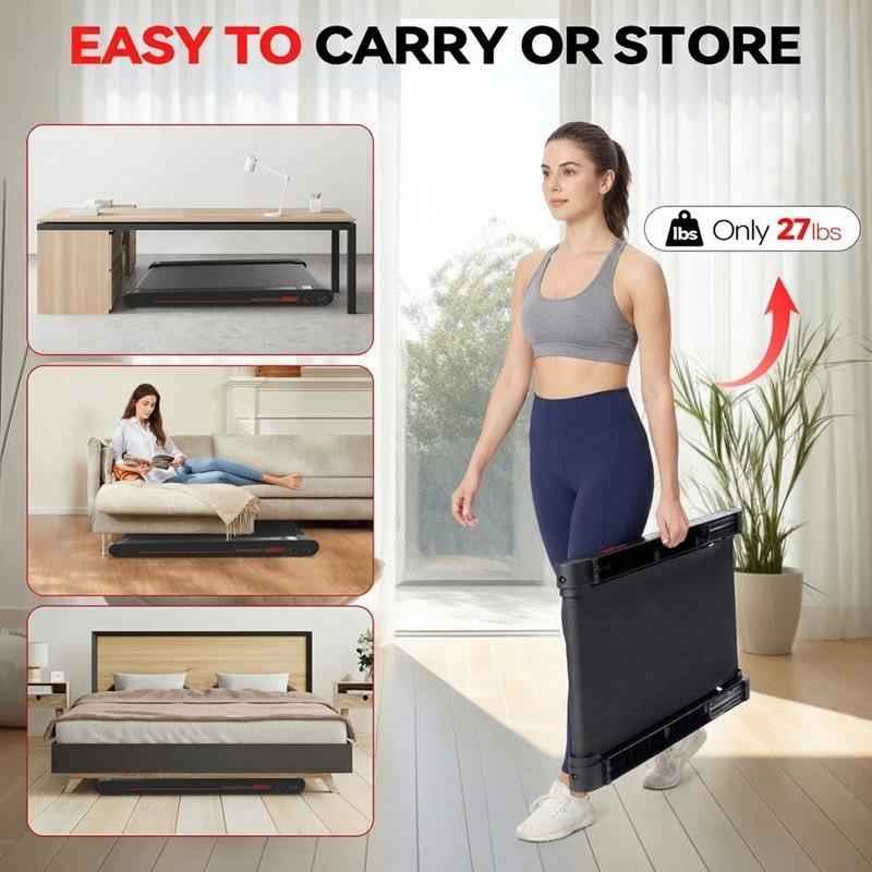 {Final Day of Sale!}Walking Vibration Pad P1,Vibrating Plate, Remote Control & APP, Lightweight Under Desk Treadmills For Home & Office,Servo Motor Technology, 3 in 1 Portable Walking Pad Treadmill, 22 Lbs Fitness Equipment