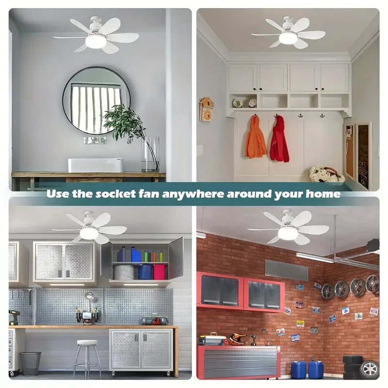 🏆 LETZTER TAG – 49 % RABATT! 🔥40W LED-Deckenventilator mit Licht – 52 cm (20,5“), extrem leise, inkl. Fernbedienung 🎯E27-Fassung + KOSTENLOSER B22-Adapter 🔌Ideal für Schlafzimmer 😴, Küche 👩‍🍳 & Werkstatt 🛠️