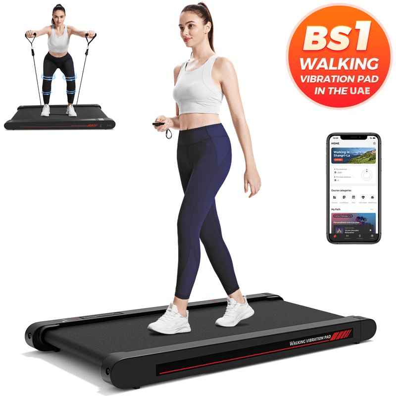 {Final Day of Sale!}Walking Vibration Pad P1,Vibrating Plate, Remote Control & APP, Lightweight Under Desk Treadmills For Home & Office,Servo Motor Technology, 3 in 1 Portable Walking Pad Treadmill, 22 Lbs Fitness Equipment