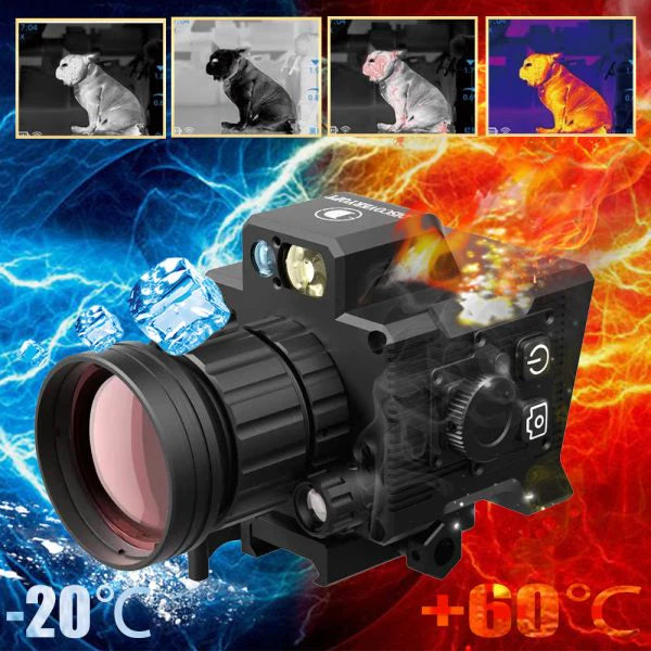 Monocular Tactical Reticle Thermal Imaging 4 Pseudo-Color 640X512 Infrared WIFI Shockproof Hunting Clip-on Thermal
