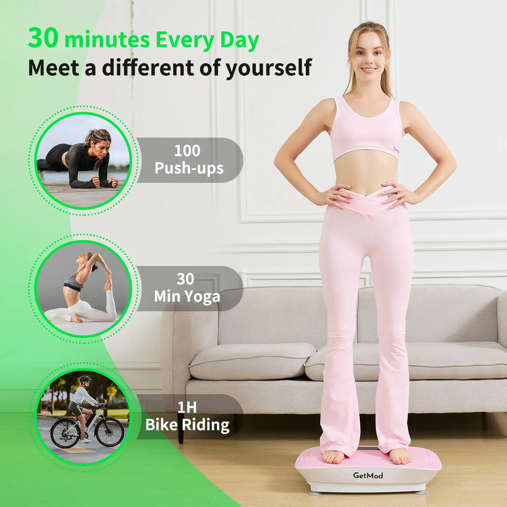 GetMod VibrationPlate Exercise Machine, Whole WorkoutVibration Platform for and Fitness at home gym8