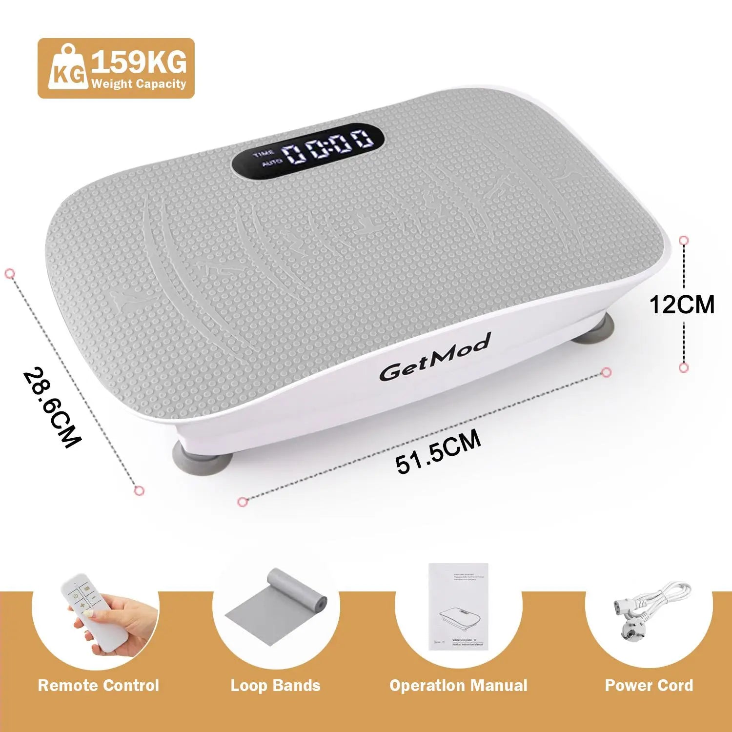 GetMod VibrationPlate Exercise Machine, Whole WorkoutVibration Platform for and Fitness at home gym8