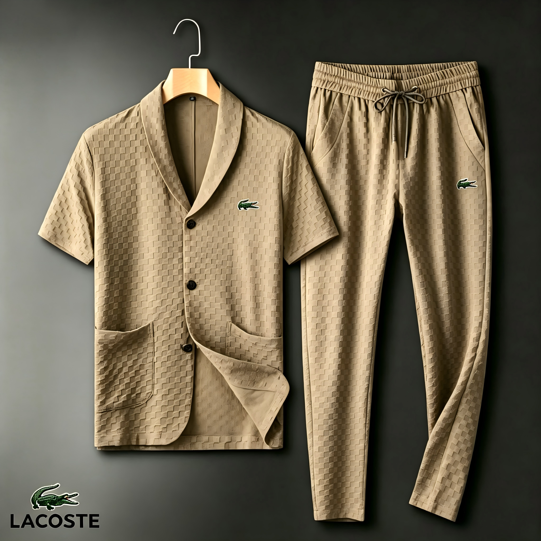 Men's Waffle-Texture Casual Two-Piece Set | LACOSTE