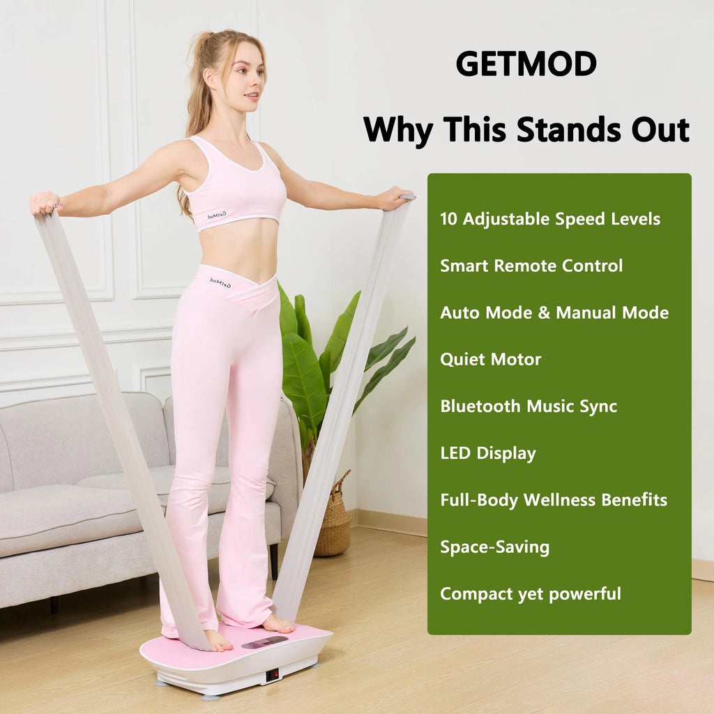 GetMod VibrationPlate Exercise Machine, Whole WorkoutVibration Platform for and Fitness at home gym8
