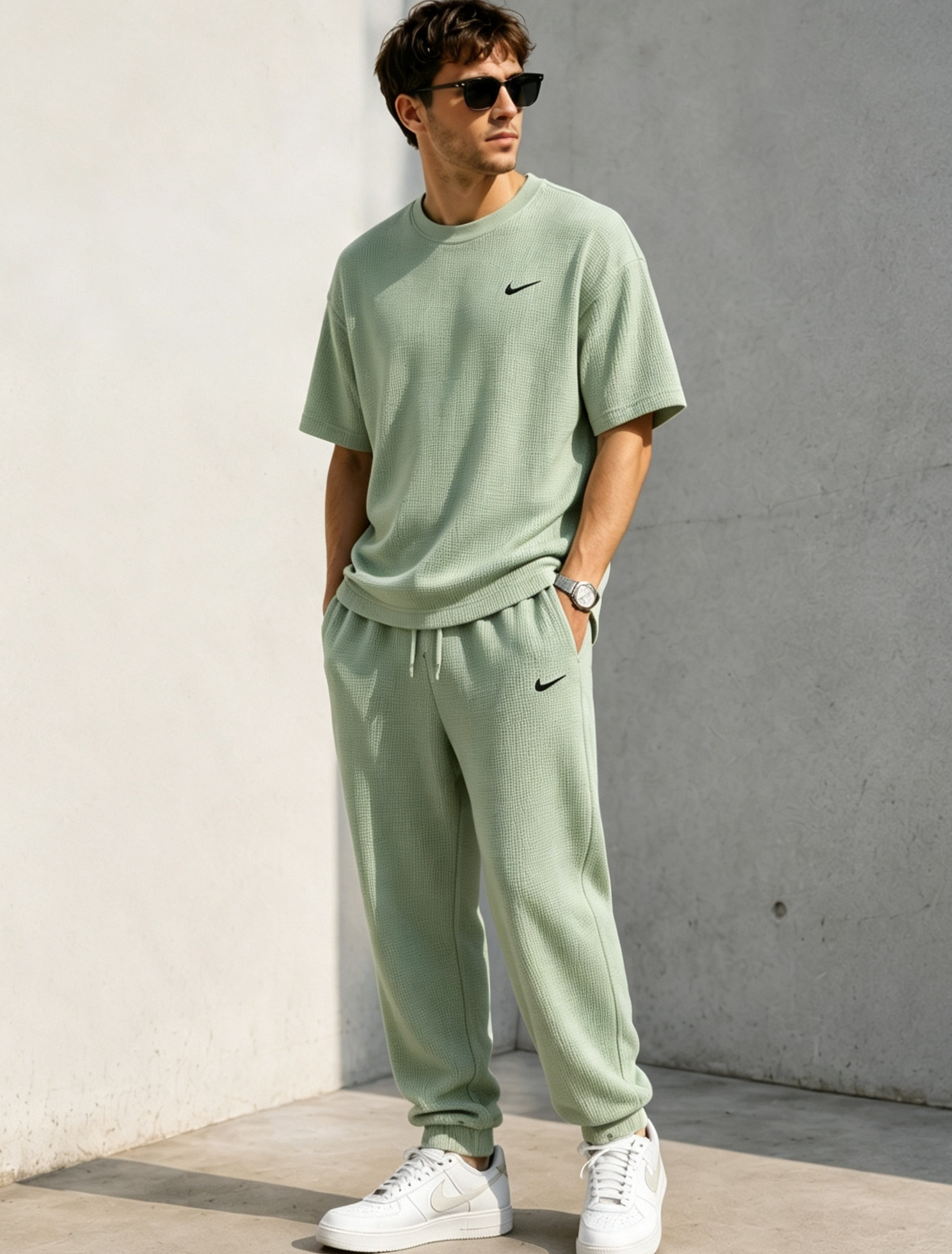 Everyday Quick-Dry Breathable Waffle-Knit Casual Set