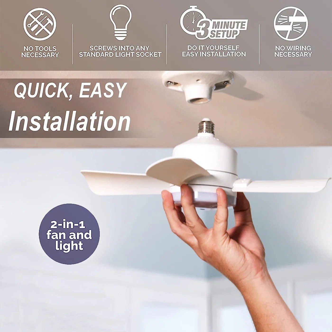 🏆 LETZTER TAG – 49 % RABATT! 🔥40W LED-Deckenventilator mit Licht – 52 cm (20,5“), extrem leise, inkl. Fernbedienung 🎯E27-Fassung + KOSTENLOSER B22-Adapter 🔌Ideal für Schlafzimmer 😴, Küche 👩‍🍳 & Werkstatt 🛠️