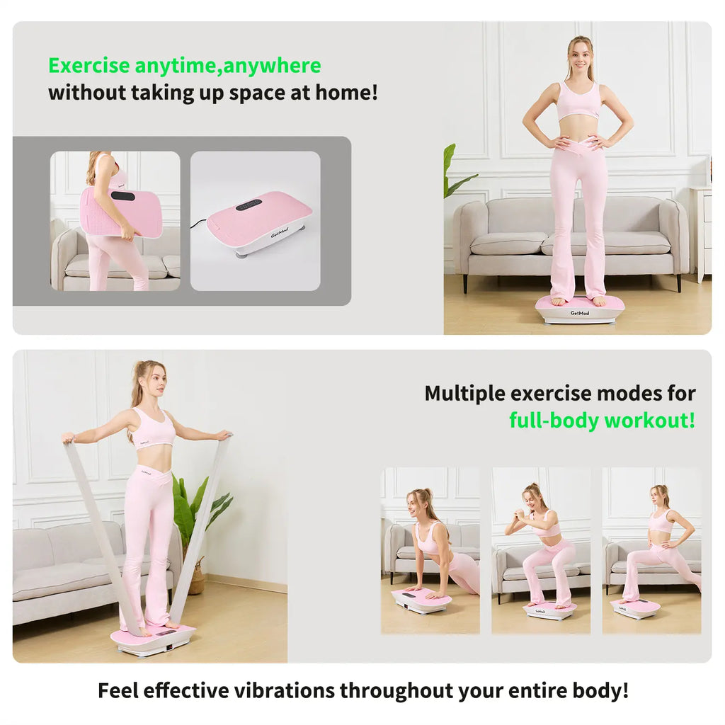GetMod VibrationPlate Exercise Machine, Whole WorkoutVibration Platform for and Fitness at home gym8