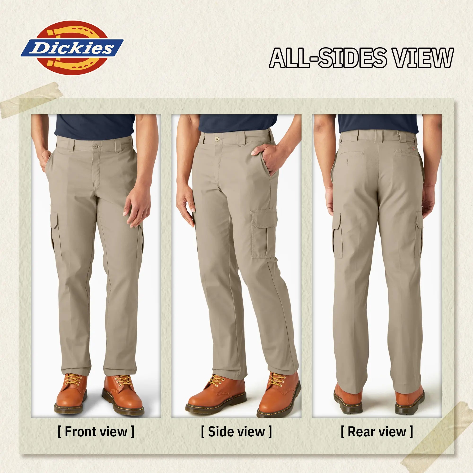 Dickies  Men's FLEX Regular Fit Cargo Pants, Comfortable & Flexible, Straight Leg Versatile, Expandable Cargo Pockets