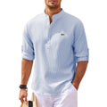 Henley Roll Sleeve Shirt - CLEARANCE SALE