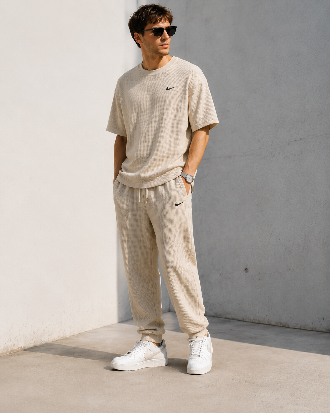 Everyday Quick-Dry Breathable Waffle-Knit Casual Set