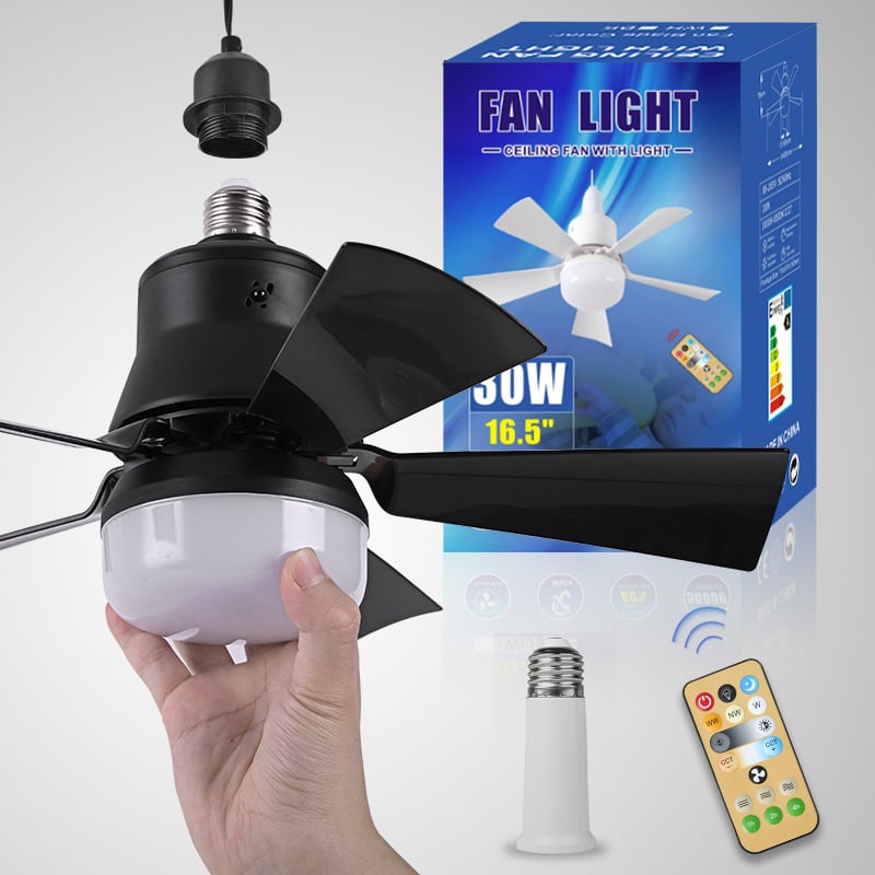 🏆 LETZTER TAG – 49 % RABATT! 🔥40W LED-Deckenventilator mit Licht – 52 cm (20,5“), extrem leise, inkl. Fernbedienung 🎯E27-Fassung + KOSTENLOSER B22-Adapter 🔌Ideal für Schlafzimmer 😴, Küche 👩‍🍳 & Werkstatt 🛠️