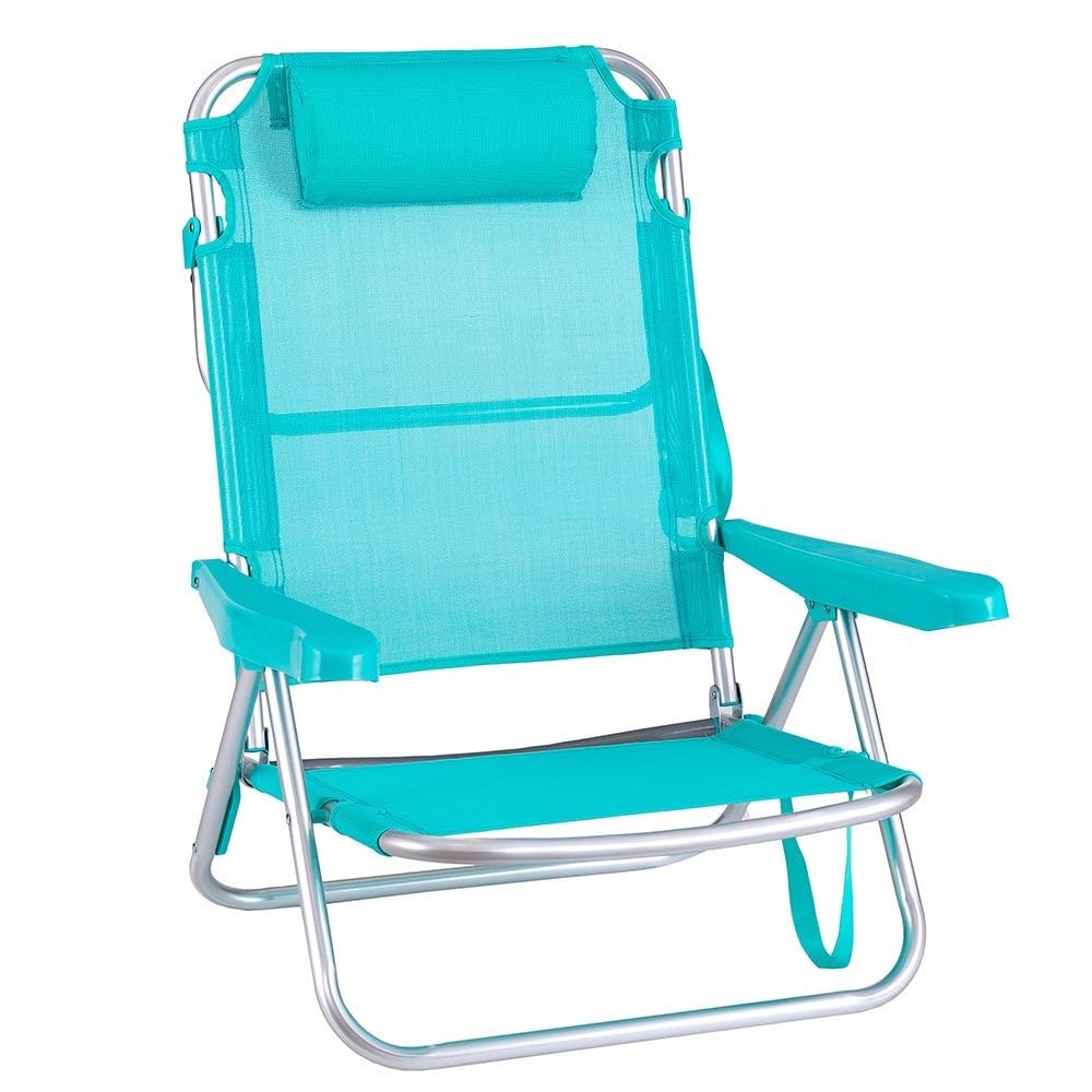Paquete de 2 – Sillas de playa reclinables | Ligeras, portátiles y cómodas|Sombrilla de sol gratuita (Oferta especial de verano)