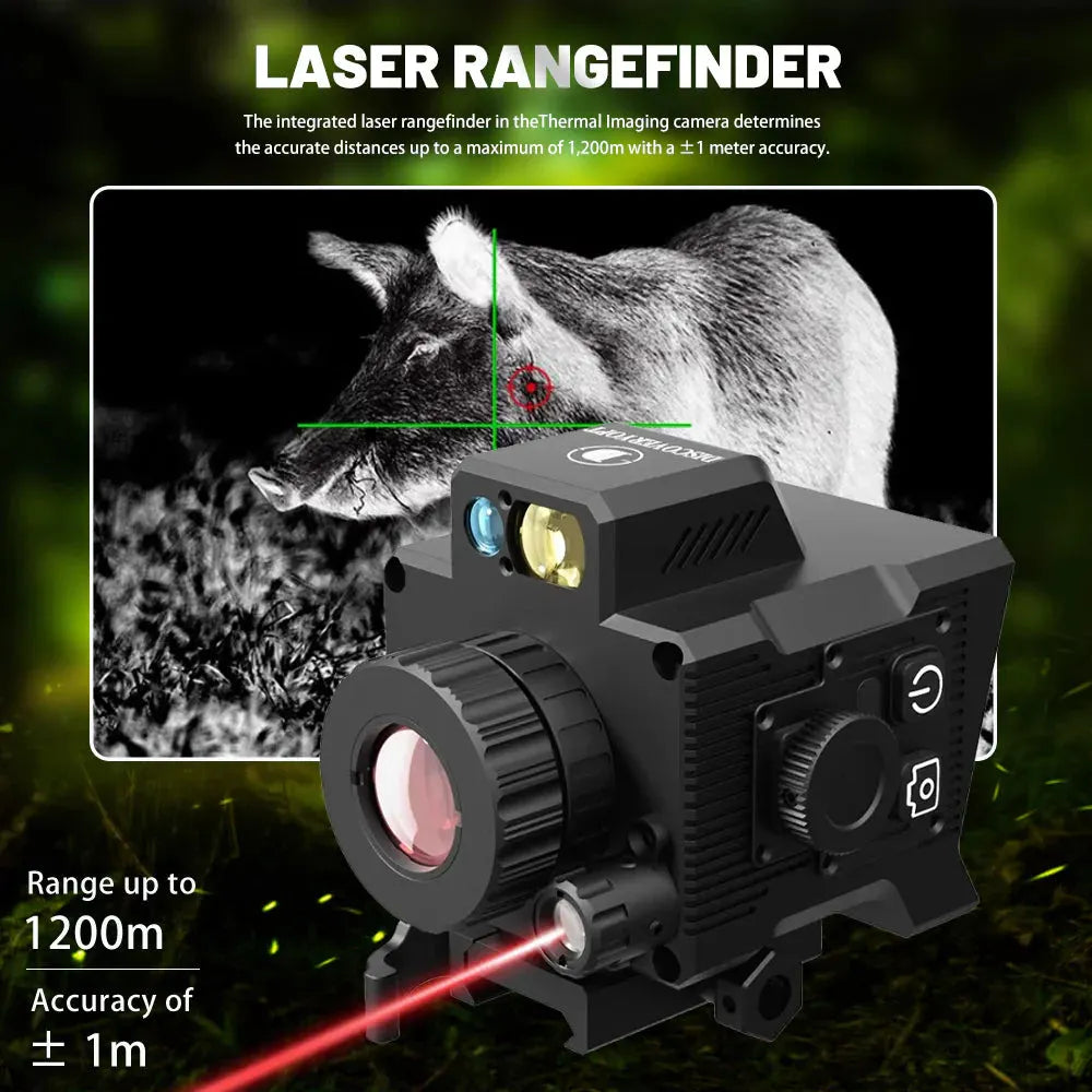 Monocular Tactical Reticle Thermal Imaging 4 Pseudo-Color 640X512 Infrared WIFI Shockproof Hunting Clip-on Thermal