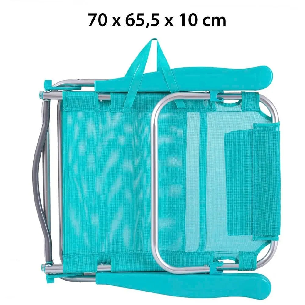 Paquete de 2 – Sillas de playa reclinables | Ligeras, portátiles y cómodas|Sombrilla de sol gratuita (Oferta especial de verano)