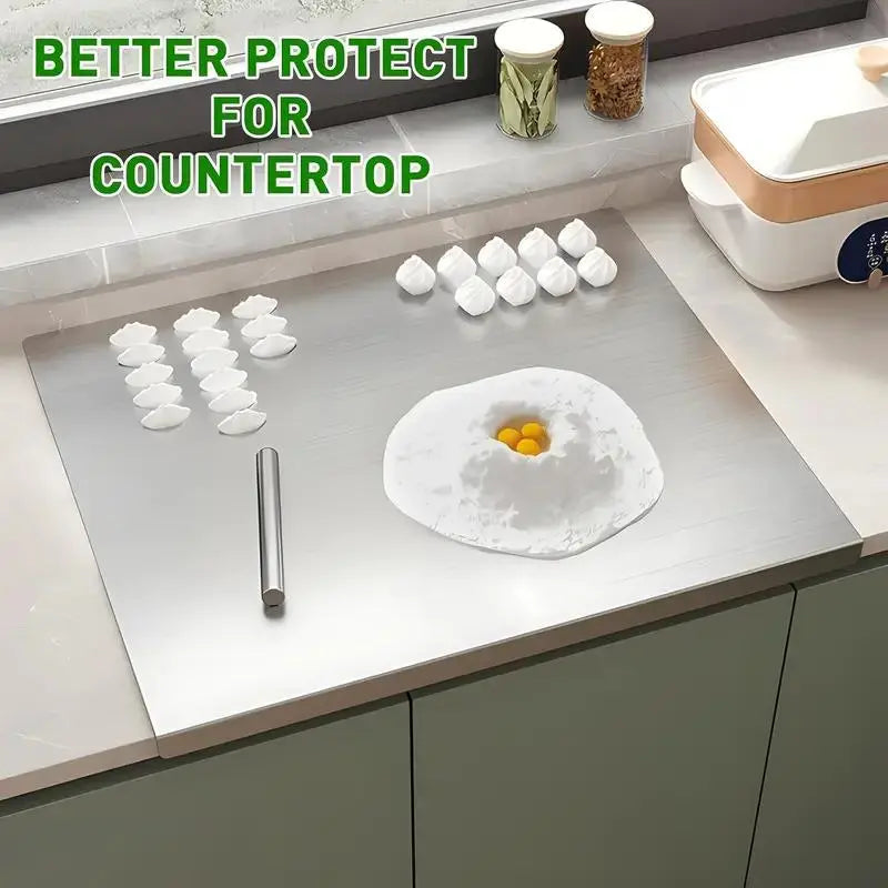 Stainless Steel Double-Sided Cutting Board 304 Non-Stick Kitchenware