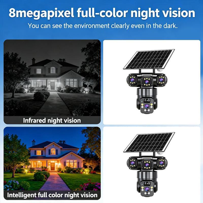 ⚠️【MÁS VENDIDO】🔥Visión nocturna a todo color hasta 30m: no hay oscuridad que te detenga. 🌙✨Control 360° desde tu móvil: gira, inclina, vigila todo