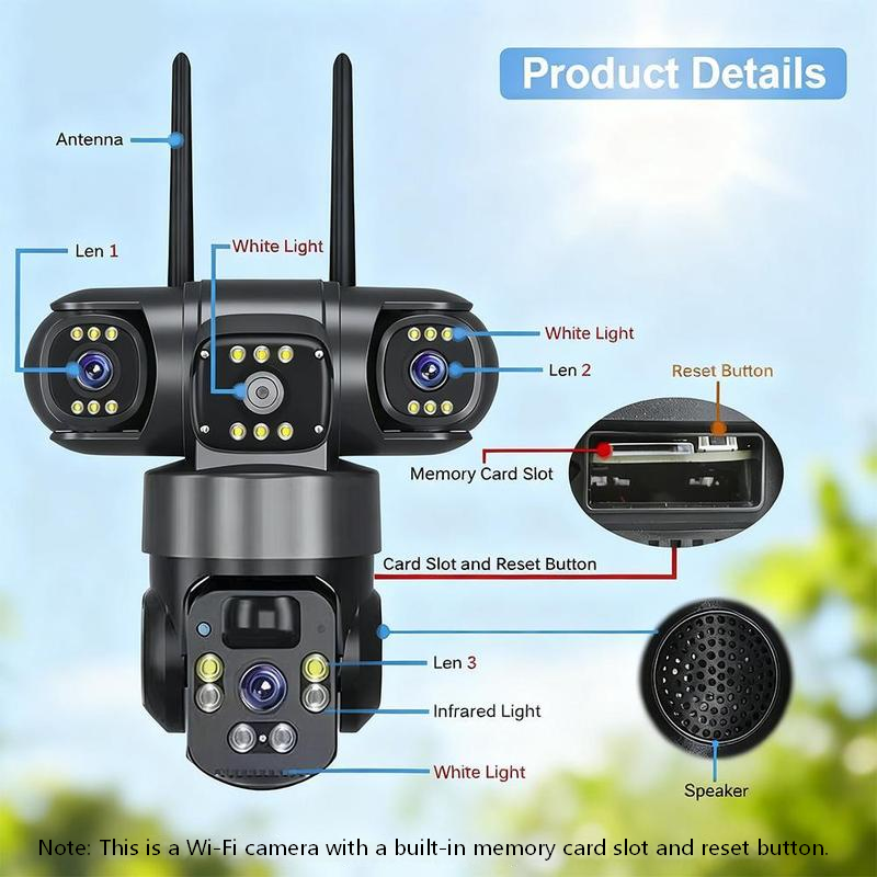 ⚠️【MÁS VENDIDO】🔥Visión nocturna a todo color hasta 30m: no hay oscuridad que te detenga. 🌙✨Control 360° desde tu móvil: gira, inclina, vigila todo